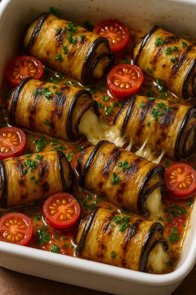 Se hai delle melanzane in frigo, prova questi involtini filanti: bastano pochi ingredienti ma il gusto è da urlo 2 Involtini di melanzane