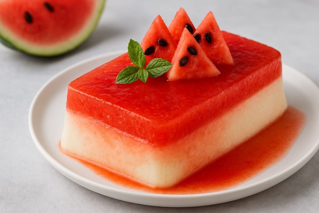 Se hai un’anguria dolce in casa, questa è la ricetta che devi fare oggi (anche con il Bimby) 1 Panna cotta all’anguria