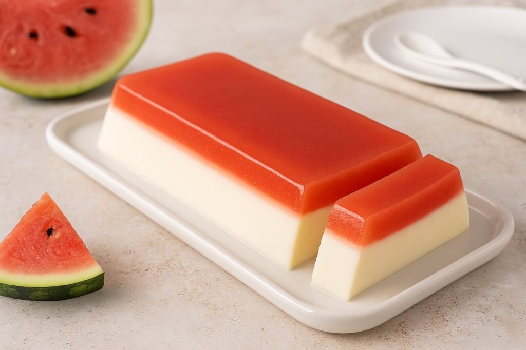 Se hai un’anguria dolce in casa, questa è la ricetta che devi fare oggi (anche con il Bimby) 2 Panna cotta all’anguria